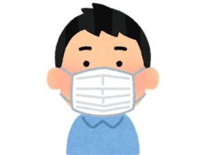 マスクをしている人